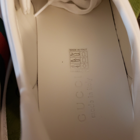 **SOLD **SOLDGucci Mens White Ace Shoes Gucci size 11.5 *READ DETAILS* Authentic - Picture 9 of 16